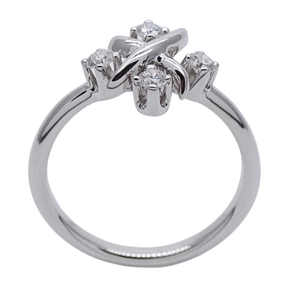 TIFFANY&Co. ティファニー ジャン シュランバージェ リング 指輪 PT950 ダイヤモンド プラチナ 約11号 レディース 磨き済み【中古】
