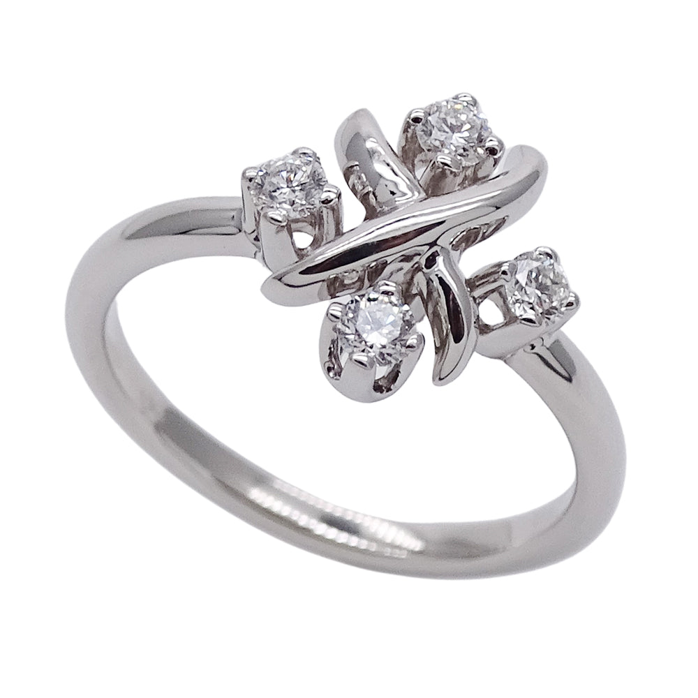 TIFFANY&Co. ティファニー ジャン シュランバージェ リング 指輪 PT950 ダイヤモンド プラチナ 約11号 レディース 磨き済み【中古】