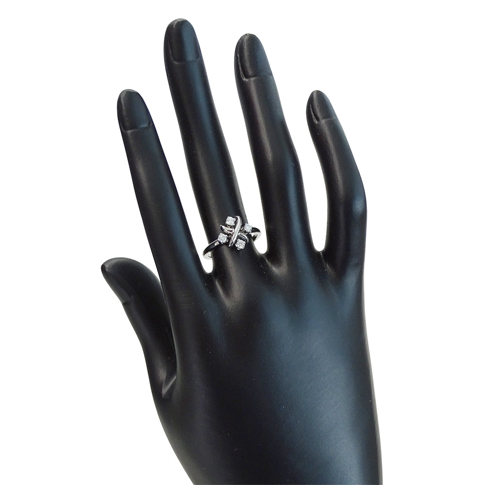 TIFFANY&Co. ティファニー ジャン シュランバージェ リング 指輪 PT950 ダイヤモンド プラチナ 約11号 レディース 磨き済み【中古】