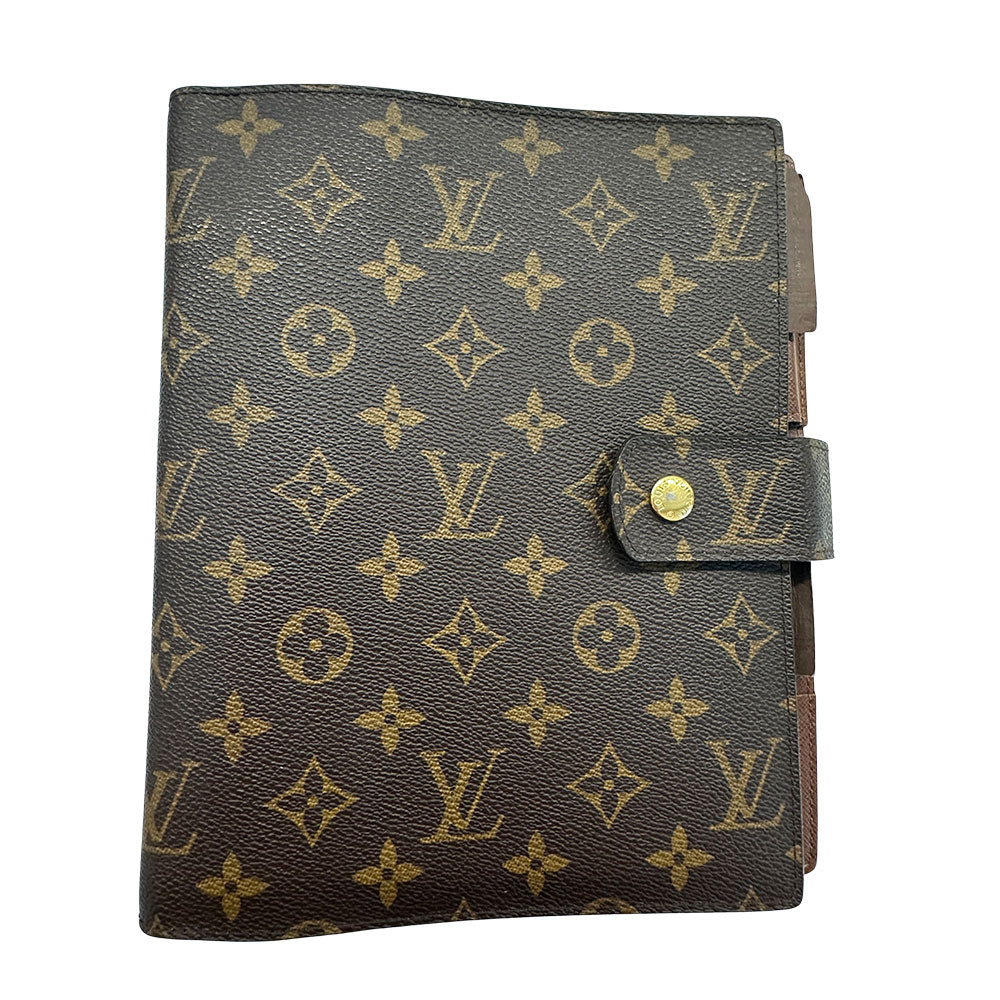 LOUIS VUITTON ルイ・ヴィトン アジェンダGM 手帳カバー モノグラム ブラウン R20106 モノグラムキャンバス レディース メンズ 【中古】