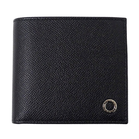 BVLGARI ブルガリ 二つ折り財布 ブルガリブルガリマン ブラック レザー メンズ 【中古】