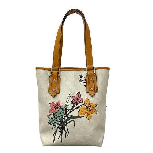 GUCCI グッチ ハンドバッグ GGプラス ホワイト オレンジ 240018 PVC レディース メンズ 【中古】