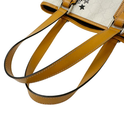 GUCCI グッチ ハンドバッグ GGプラス ホワイト オレンジ 240018 PVC レディース メンズ 【中古】