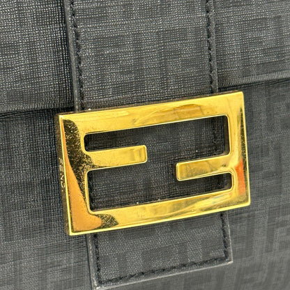 FENDI フェンディ ショルダーバッグ ズッキーノ グレー PVC レディース 【中古】