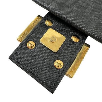 FENDI フェンディ ショルダーバッグ ズッキーノ グレー PVC レディース 【中古】
