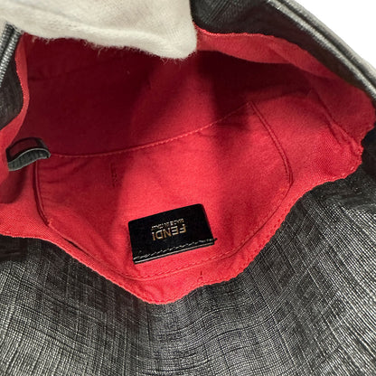 FENDI フェンディ ショルダーバッグ ズッキーノ グレー PVC レディース 【中古】