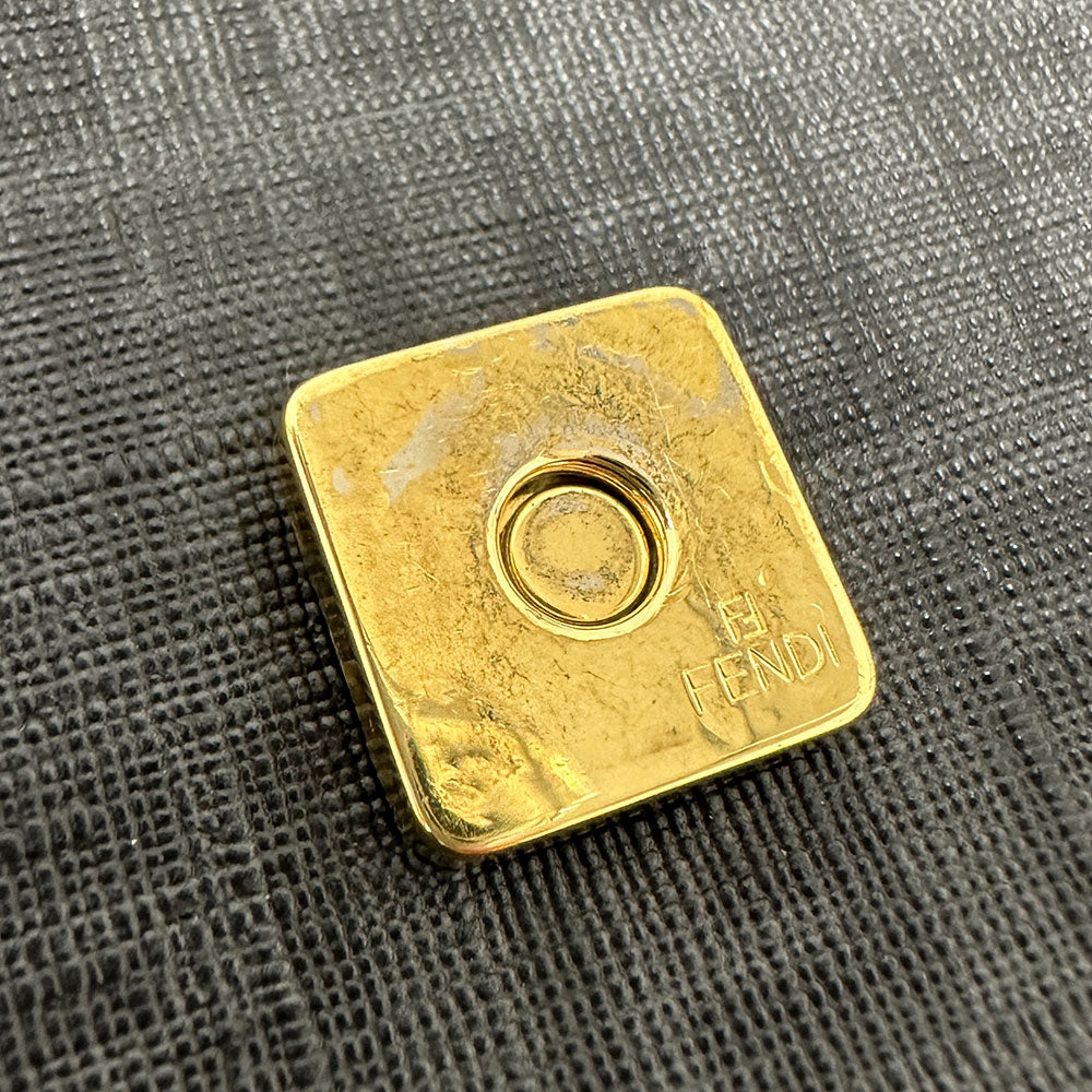 FENDI フェンディ ショルダーバッグ ズッキーノ グレー PVC レディース 【中古】