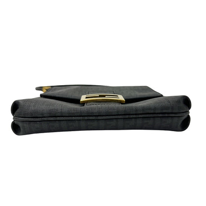 FENDI フェンディ ショルダーバッグ ズッキーノ グレー PVC レディース 【中古】