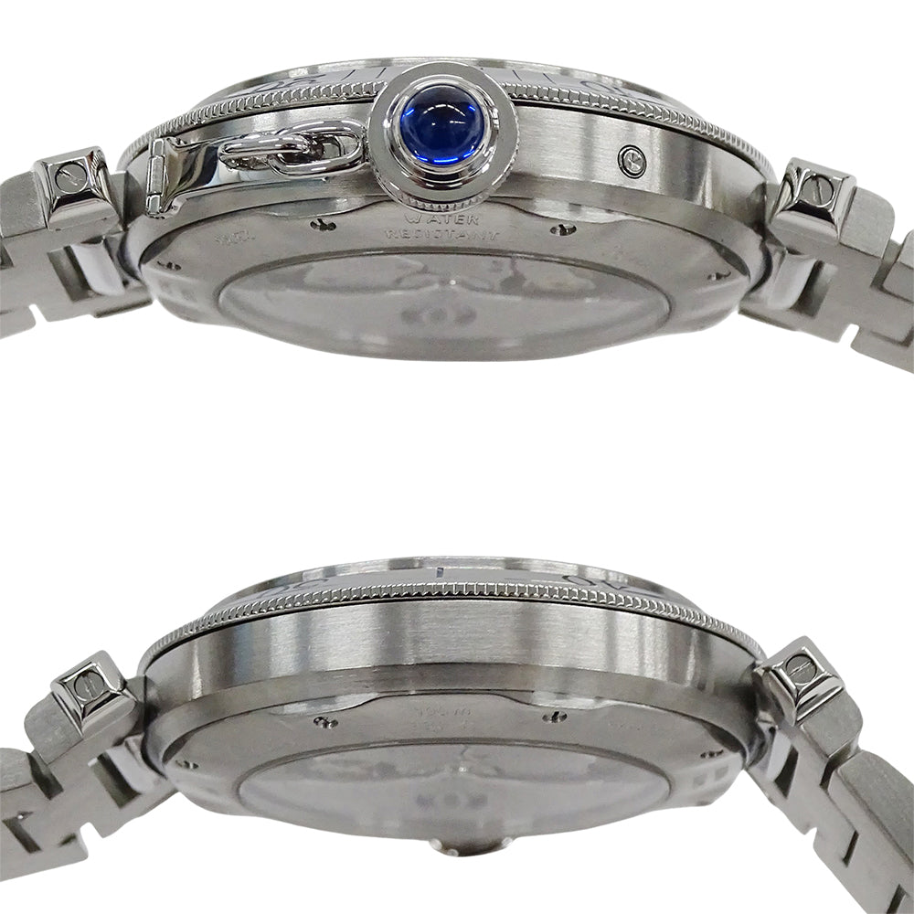 Cartier カルティエ パシャ W31037H3 メンズ 腕時計 パワーリザーブ GMT デイト 自動巻き AT ステンレス SS 磨き済み 【中古】