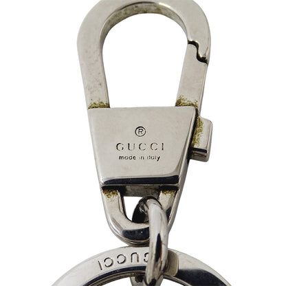 GUCCI グッチ キーリング GGスプリームキャンバス ブラック グレー メンズ 701432 【中古】