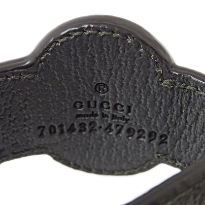 GUCCI グッチ キーリング GGスプリームキャンバス ブラック グレー メンズ 701432 【中古】