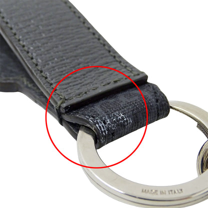 GUCCI グッチ キーリング GGスプリームキャンバス ブラック グレー メンズ 701432 【中古】