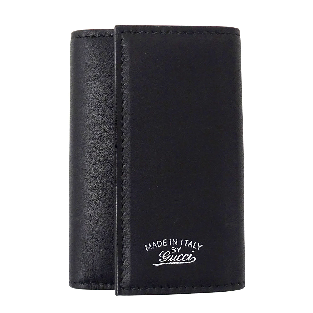GUCCI グッチ キーケース ブラック 368376 レザー メンズ 【中古】