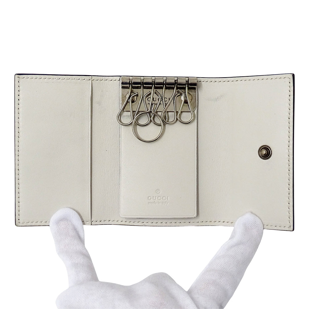 GUCCI グッチ キーケース ブラック 368376 レザー メンズ 【中古】