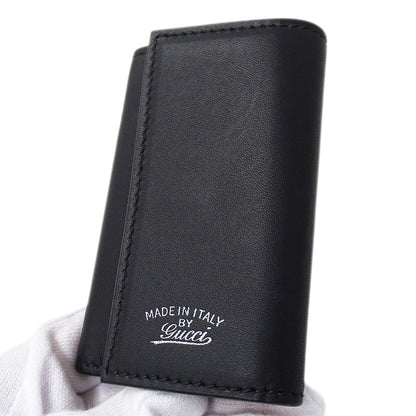 GUCCI グッチ キーケース ブラック 368376 レザー メンズ 【中古】