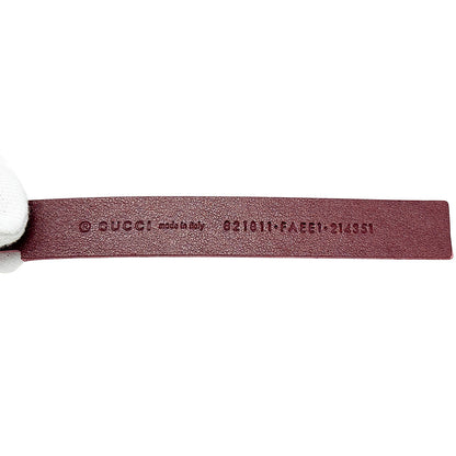 GUCCI グッチ パンダシェイプ バッグチャーム チャーム GGエンブレム GGスプリームキャンバス ベージュ レッド レディース メンズ 821811 【中古】