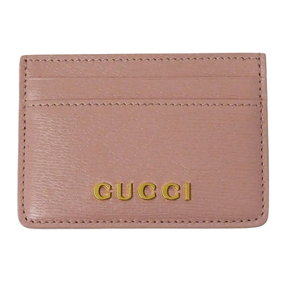 GUCCI グッチ カードケース ピンク 773428 レザー レディース 【中古】
