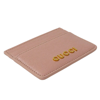 GUCCI グッチ カードケース ピンク 773428 レザー レディース 【中古】