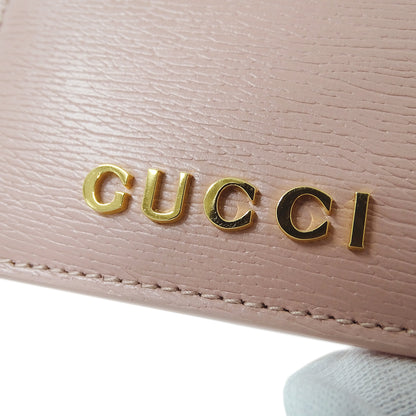 GUCCI グッチ カードケース ピンク 773428 レザー レディース 【中古】