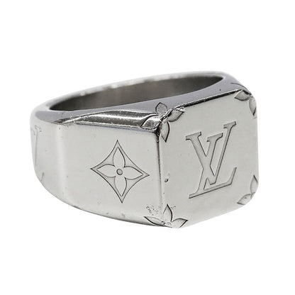 LOUIS VUITTON ルイ・ヴィトン シグネットリング モノグラム リング 指輪 モノグラム メタル シルバー Lサイズ メンズ M00625 【中古】