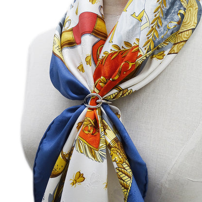 HERMES エルメス ジャンボ スカーフリング シルバー レディース メンズ 【中古】