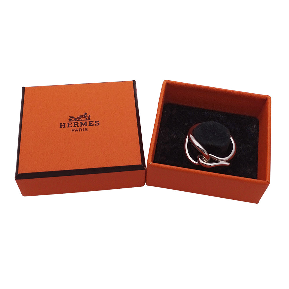 HERMES エルメス ジャンボ スカーフリング シルバー レディース メンズ 【中古】