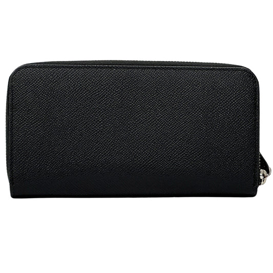 BVLGARI ブルガリ 長財布 ブルガリブルガリ ブラック ブルー レザー レディース メンズ 【中古】
