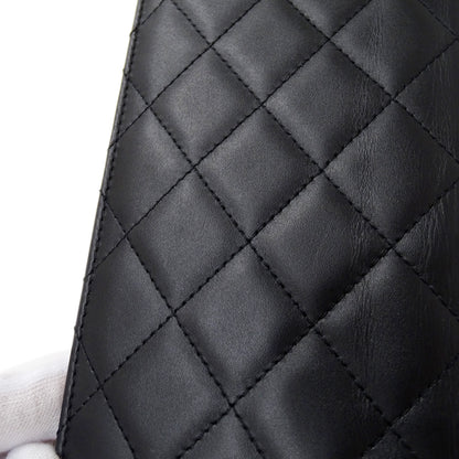 CHANEL シャネル 長財布 カンボン ブラック ラムスキン レディース 【中古】
