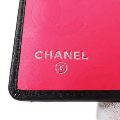 CHANEL シャネル 長財布 カンボン ブラック ラムスキン レディース 【中古】