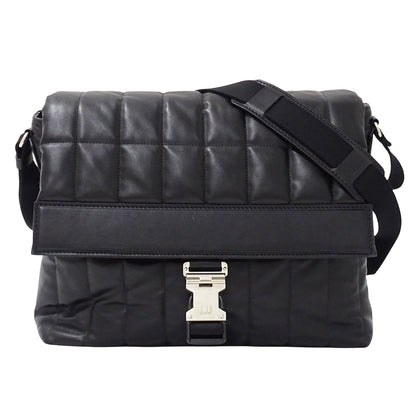 Dunhill ダンヒル ローラガスメッセンジャー ショルダーバッグ ブラック レザー メンズ 【中古】