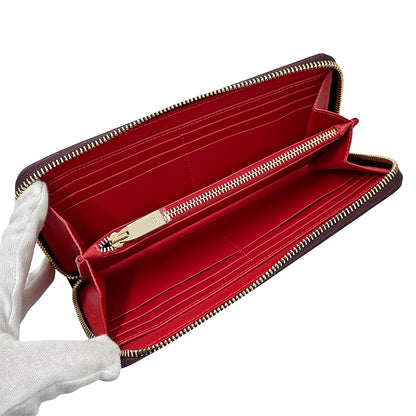 Christian Louboutin クリスチャンルブタン パネトーネ 長財布 パープル レザー レディース メンズ 【中古】