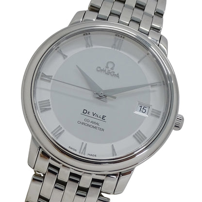 OMEGA オメガ デビル プレステージ 4574.31 メンズ 腕時計 デイト コーアクシャル クロノメーター 自動巻き AT ステンレス SS 磨き済み 【中古】
