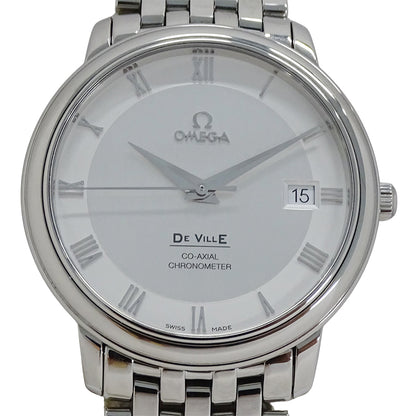 OMEGA オメガ デビル プレステージ 4574.31 メンズ 腕時計 デイト コーアクシャル クロノメーター 自動巻き AT ステンレス SS 磨き済み 【中古】