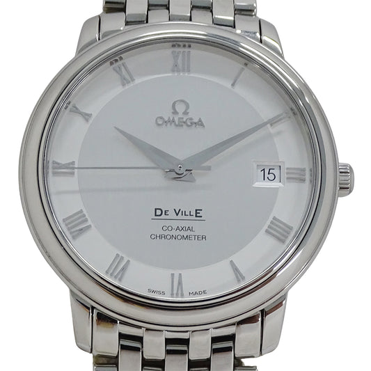 OMEGA オメガ デビル プレステージ 4574.31 メンズ 腕時計 デイト コーアクシャル クロノメーター 自動巻き AT ステンレス SS 磨き済み 【中古】