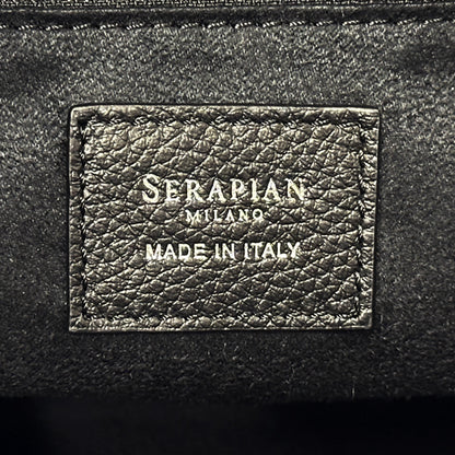 SERAPIAN セラピアン トートバッグ シークレット ブラック レザー レディース 【中古】