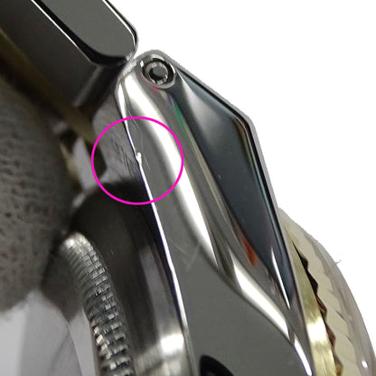 ROLEX ロレックス デイトジャスト 17013 58番台 メンズ 腕時計 オイスタークオーツ QZ ステンレス SS ゴールド YG コンビ OH・ 磨き済み 【中古】