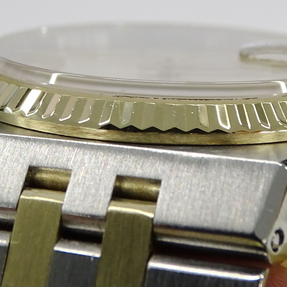 ROLEX ロレックス デイトジャスト 17013 58番台 メンズ 腕時計 オイスタークオーツ QZ ステンレス SS ゴールド YG コンビ OH・ 磨き済み 【中古】