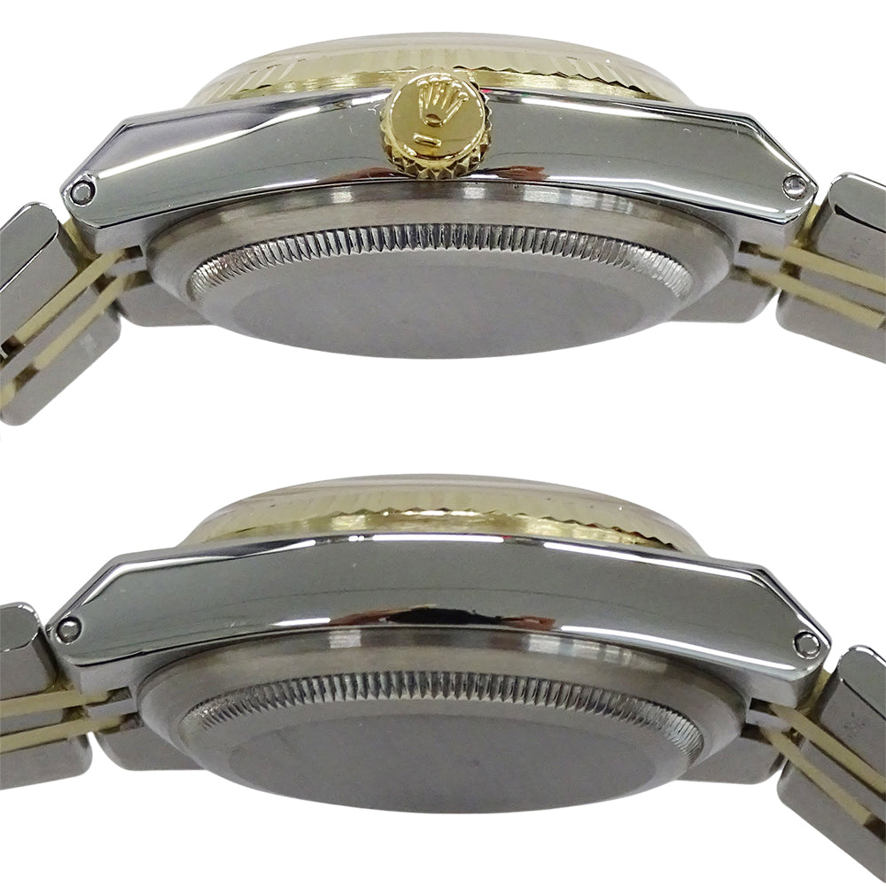 ROLEX ロレックス デイトジャスト 17013 58番台 メンズ 腕時計 オイスタークオーツ QZ ステンレス SS ゴールド YG コンビ OH・ 磨き済み 【中古】