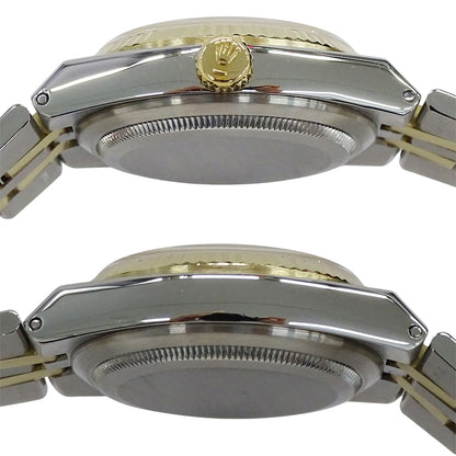 ROLEX ロレックス デイトジャスト 17013 58番台 メンズ 腕時計 オイスタークオーツ QZ ステンレス SS ゴールド YG コンビ OH・ 磨き済み 【中古】