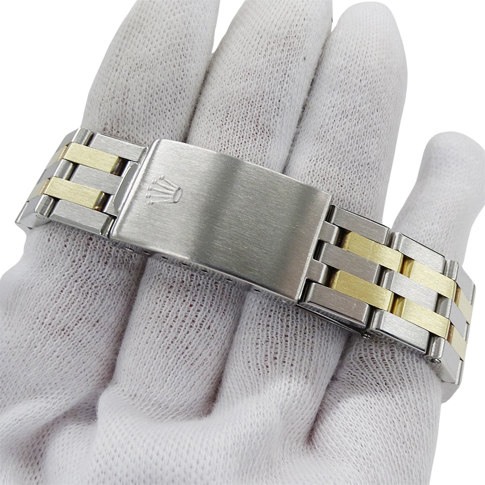 ROLEX ロレックス デイトジャスト 17013 58番台 メンズ 腕時計 オイスタークオーツ QZ ステンレス SS ゴールド YG コンビ OH・ 磨き済み 【中古】