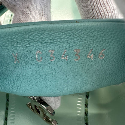 CHANEL シャネル トング サンダル ミントグリーン レザー レディース 【中古】