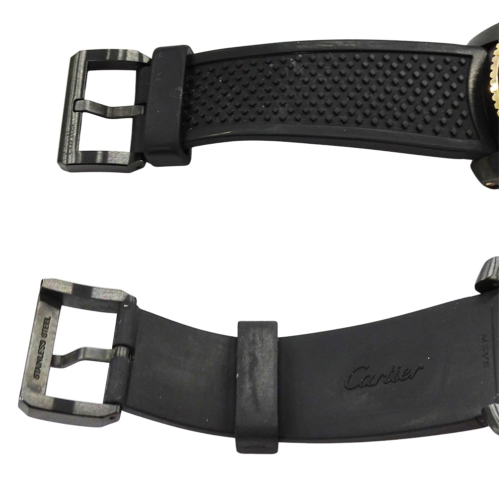 Cartier カルティエ カリブル ダイバー W2CA0004 メンズ 腕時計 デイト 自動巻き AT ピンクゴールド PG ラバー 【中古】