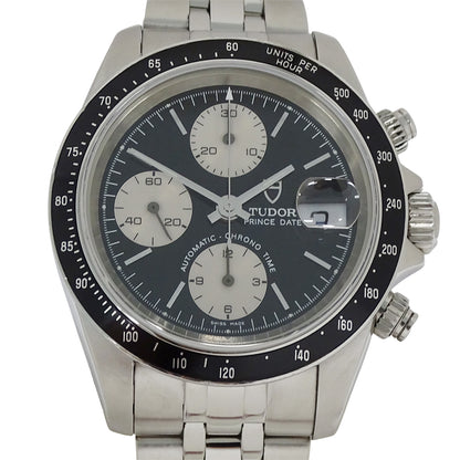 TUDOR チューダー プリンスデイト 79260 メンズ 腕時計 クロノタイム 自動巻き AT ステンレス SS ブラック 磨き済み 【中古】