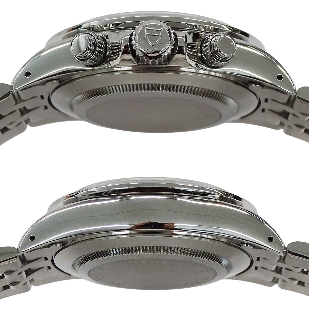 TUDOR チューダー プリンスデイト 79260 メンズ 腕時計 クロノタイム 自動巻き AT ステンレス SS ブラック 磨き済み 【中古】