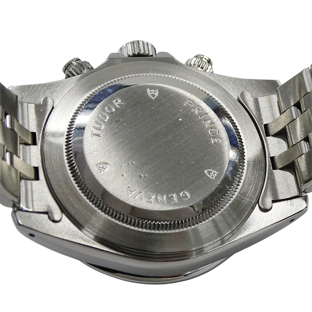 TUDOR チューダー プリンスデイト 79260 メンズ 腕時計 クロノタイム 自動巻き AT ステンレス SS ブラック 磨き済み 【中古】