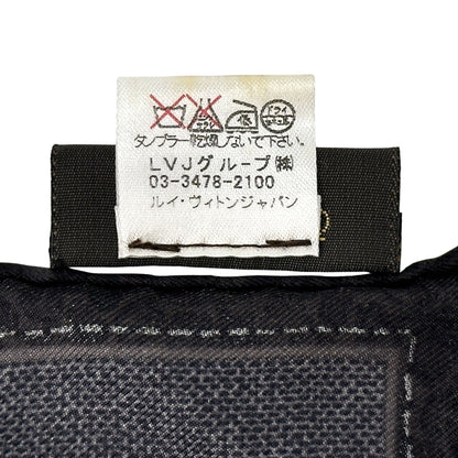 LOUIS VUITTON ルイ・ヴィトン カレ・ニューデニム スカーフ モノグラム ノワール ブラック シルク レディース 【中古】