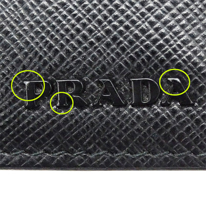 PRADA プラダ 長財布 ブラック 2MV836 メンズ 【中古】