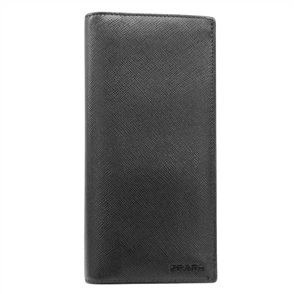 PRADA プラダ 長財布 ブラック 2MV836 メンズ 【中古】