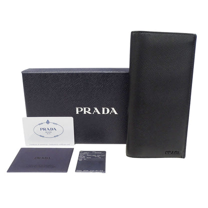 PRADA プラダ 長財布 ブラック 2MV836 メンズ 【中古】
