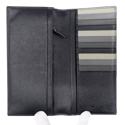 PRADA プラダ 長財布 ブラック 2MV836 メンズ 【中古】